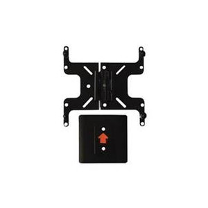 RAMCO TV Mount MFQD-2B Wall Mount; Fixed Type; Solid Mount; 60 Pound Load Capacity; Powder Coated; Black; VESA Mounting Pattern; With Mounting Hardware