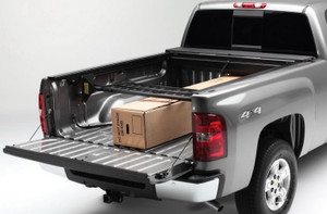 2021-2023 Ford F-150 | Roll-N-Lock Bed Cargo Divider | Easy Positioning, Flip-Up, Black Aluminum