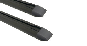 Rhino-Rack USA | Side Rail Set - Black | Low Profile Design | Stainless Steel | Set of 2