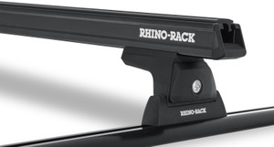 Ultimate Black Rhino-Rack Roof Rack | Fits Existing Tracks | Strong Aluminum | Greatly Reduces Wind Noise Ultimate Black Rhino-Rack Roof Rack | Fits Existing Tracks | Strong Aluminum | Greatly Reduces Wind Noise