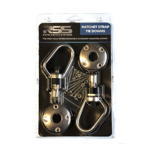 Secure Your Cargo | Stainless Steel Bolt-On Tie Down Anchors | Set of 2