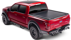 Upgrade Your Truck with RetraxONE XR Tonneau Cover | Manual Retractable | Key Lockable | Black Matte Polycarbonate | Trax Rail System