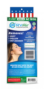 Powerful MERV 6 Filter | Fits Coleman RV Air | Dust/Pollen/Pet Dander Removal