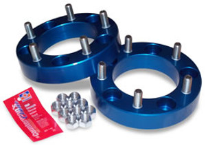 Upgrade Your Ride with Spidertrax Wheel Spacers | 5x139.7mm | 1-1/4" Thick | Anodized Blue | Made in USA