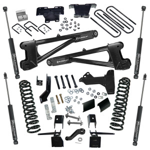 Superlift Lift Kit Suspension K169 Superide; 6 Inch Front Lift; 6 Inch Rear Lift; With Front And Rear Superlift Shock Absorbers In Kit; Black Components/Black Shock Absorbers Superlift Lift Kit Suspension K169 Superide; 6 Inch Front Lift; 6 Inch Rear Lift; With Front And Rear Superlift Shock Absorbers In Kit; Black Components/Black Shock Absorbers