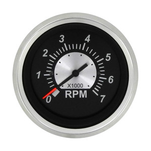 Sierra Marine Tachometer - Black Sterling Series 3 Inch Full Sweep Analog Gauge 0-7000 RPM | Marine Applications Sierra Marine Tachometer - Black Sterling Series 3 Inch Full Sweep Analog Gauge 0-7000 RPM | Marine Applications