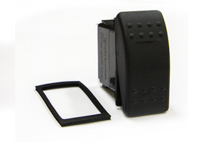 Rugged Contura II Rocker Switch | 12V 20A | Illuminated Black | Marine Grade | Waterproof | Neoprene Gasket Rugged Contura II Rocker Switch | 12V 20A | Illuminated Black | Marine Grade | Waterproof | Neoprene Gasket