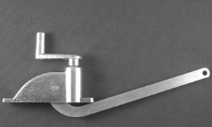 Strybuc Window Operator 807CK Roof Vent Operator; Center Mount; 2-15/16 Inch Center To Center Mounting Holes; With 7-11/16 Inch Arm/Metal Swivel Handle/Screws/Rivet/Bushing/Instructions; Carded; Single