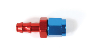 SpeedFX -8AN Straight Push On Hose End Fitting | Full Swivel, Red/Blue Anodized Aluminum, Leak Proof Seal