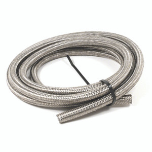 High Performance -6AN Braided Hose | 20ft Length Stainless Steel | For Fuel/Oil/Coolant