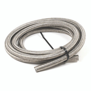 High Performance -8AN Braided Hose | For Fuel/ Oil/ Coolant | Stainless Steel, 20 Feet