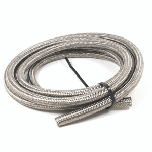 Heavy Duty -10AN Braided Hose | 6ft Length | For Hydrocarbon & Alcohol Fuels | Stainless Steel Braid