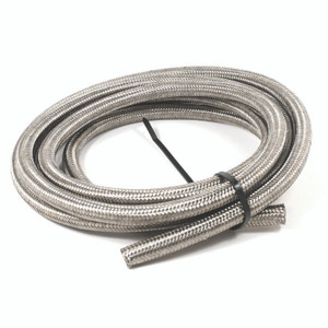High Performance -10AN Braided Hose | For Hydrocarbon/Alcohol Fuels, Oil, Coolant | 15ft, Stainless Steel High Performance -10AN Braided Hose | For Hydrocarbon/Alcohol Fuels, Oil, Coolant | 15ft, Stainless Steel