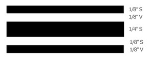 Trimbrite Pinstripe Tape T0501 3/4 Inch Multistripe; Black; 36 Foot Length Trimbrite Pinstripe Tape T0501 3/4 Inch Multistripe; Black; 36 Foot Length