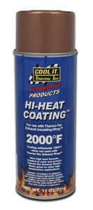 High-Heat Copper Heat Shield Coating | Protect Exhaust Insulating Wrap