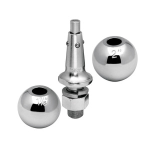 Tow Ready Trailer Hitch Ball 63802 1-7/8 Inch And 2 Inch Interchangeable Balls; 8000 Pound Gross Trailer Weight Capacity; 1 Inch Shank; Steel Tow Ready Trailer Hitch Ball 63802 1-7/8 Inch And 2 Inch Interchangeable Balls; 8000 Pound Gross Trailer Weight Capacity; 1 Inch Shank; Steel