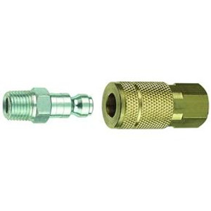 Tru-Flate Hose End Quick Disconnect Coupling | High Airflow, 300 PSI, Brass, Made in USA