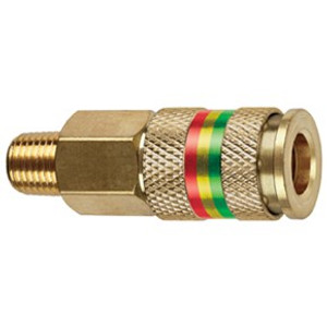 Industrial Grade 1/4 Inch Coupler 3x Durable | Brass Tubular Valve | Push To Connect