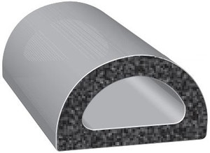 Ultimate Protection: EPDM D-Shaped Weather Stripping | 50ft Roll for Air Leaks & Vibration Reduction