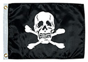 High Quality Taylor Made Jolly Roger Flag | Marine Series | Durable Nylon | Made in USA High Quality Taylor Made Jolly Roger Flag | Marine Series | Durable Nylon | Made in USA