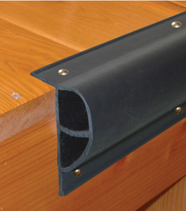 Taylor Made Boat Dock Edge 45994 Dock Pro; Standard P Shape Edge Guard; 10 Foot Length Coil x 3 Inch Width; Black; Double Molded; Screw/Nail Mount; For Marine Applications