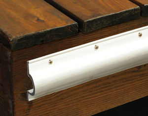 Taylor Made Marine Series C-Shape Guard | 10ft White Vinyl Coil | Double Molded for Extra Durability