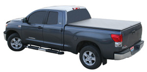 Transform Your Toyota Tundra 2007-2013 with TruXport Tonneau Cover | Easy Roll-Up, Lockable, Black Vinyl