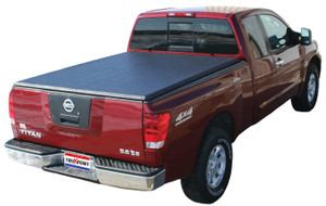 Upgrade Your Nissan Titan 2004-2015 With TruXport Soft Roll-Up Tonneau Cover | Lockable, Black Vinyl, Easy Install!