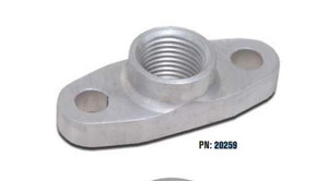 Turbonetics T3/T4 Turbo Oil Return Flange | Durable Aluminum, Compatible with T3 Turbos, 1/2 Inch NPT Thread