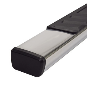Tough & Stylish 4" Trapezoid Side Steps | 2015-2024 Ford F-Series | Stainless Steel Nerf Bars