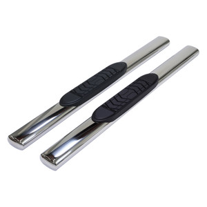 Enhance Your Ford Truck with TrailFX 5" Oval Nerf Bars | Premium Stainless Steel, Slip-Resistant Pads, Clean Finish - Limited Lifetime Warranty