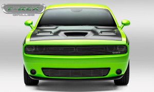 Enhance Dodge Challenger Look | T-Rex Laser Billet Grille Insert | Polished Aluminum | Prominent 3D Contouring Enhance Dodge Challenger Look | T-Rex Laser Billet Grille Insert | Polished Aluminum | Prominent 3D Contouring