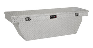 Huge Capacity TFX Single Lid Tool Box | For Dodge Ram & Ford Super Duty | Strong Aluminum, Self-Opening Shock, Limited Lifetime Warranty