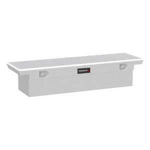 TrailFX TFX Single Lid Low Profile Tool Box | Diamond Tread, Bright Aluminum, 8.4 Cu Ft, Shock Opening TrailFX TFX Single Lid Low Profile Tool Box | Diamond Tread, Bright Aluminum, 8.4 Cu Ft, Shock Opening