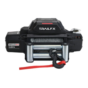 TrailFX Reflex 2.0 12000 Pound Vehicle Recovery Winch | Wired/Wireless Remote, LED Light, 3 Stage Gear Drive