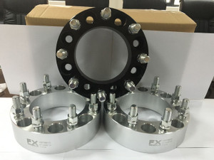 Ultimate Ford E-250 Econoline Wheel Spacer | 8x165.1mm Bolt Pattern | 2" Thick Black Spacer Set | Aluminum 6061 | Set of 2