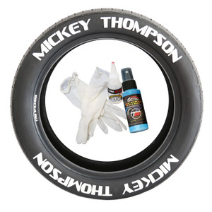 Transform Your Tires with Mickey Thompson Raised White Rubber Letters | Fits 3-5 Inch Sidewalls | 8 Sets Included