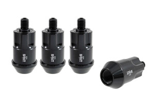True Spike Wheel Locks | 1/2x20 Thread Size | Acorn Design | Set of 4 | Black Steel True Spike Wheel Locks | 1/2x20 Thread Size | Acorn Design | Set of 4 | Black Steel