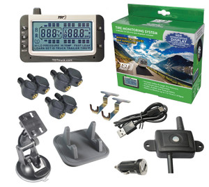 Increase RV & Trailer Safety with TST 507 TPMS | 6 Sensors with Wide Screen Display