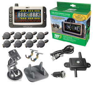 Enhance Safety & Awareness | TST TPMS 507 Series | 8 Sensors | Wide Screen Display | Replaceable Battery