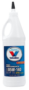 Valvoline High Performance Gear Oil | Extreme Pressure Lubricant | 85W-140 | Full Synthetic Valvoline High Performance Gear Oil | Extreme Pressure Lubricant | 85W-140 | Full Synthetic
