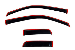 Enhance Your Ford F-150|Sleek Smoke Acrylic In-Channel Ventvisors|Aerodynamic Design|Keeps Rain Out|Set of 4 Enhance Your Ford F-150|Sleek Smoke Acrylic In-Channel Ventvisors|Aerodynamic Design|Keeps Rain Out|Set of 4