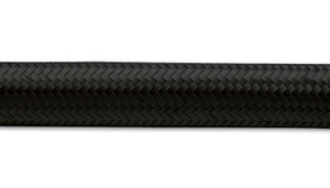 Vibrant Performance -6AN Braided Hose | 20ft Length | Black Nylon | 500 PSI Rating