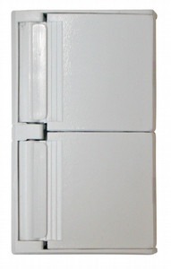 Valterra Weatherproof Receptacle Cover | Dual Slot, White, With Self-Closing Flip Lids Valterra Weatherproof Receptacle Cover | Dual Slot, White, With Self-Closing Flip Lids