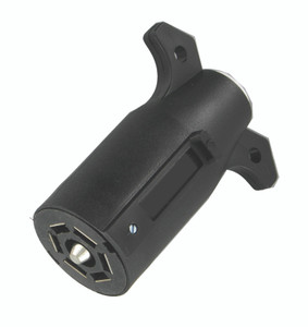 Valterra 7-Way Round Trailer Wiring Connector | Durable Rubber Construction Valterra 7-Way Round Trailer Wiring Connector | Durable Rubber Construction
