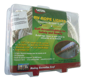 Valterra RV Awning LED Rope Light | Clear Bulbs | 18ft | Easy Install Valterra RV Awning LED Rope Light | Clear Bulbs | 18ft | Easy Install