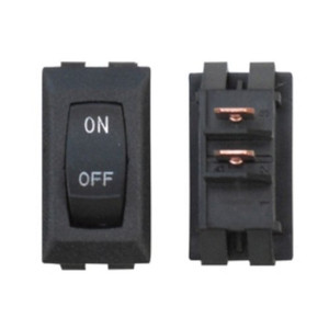 Valterra Interior Light Switch | 16 Amp SPST Rocker Switch | Non-Lighted | Black/Gold | 3 Per Bag