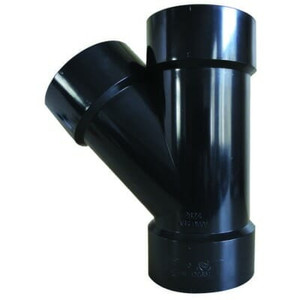 Valterra Wye Fitting | 1-1/2 Inch Hub | Durable Plastic | DWV Applications