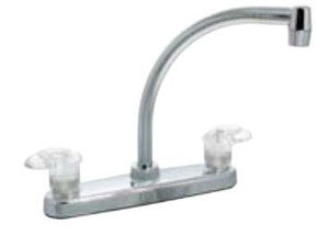 Phoenix Catalina Kitchen Faucet | 9 Inch Hi-Arc Spout, 2 Acrylic Lever Handle | Durable, 1/4 Turn Valve Phoenix Catalina Kitchen Faucet | 9 Inch Hi-Arc Spout, 2 Acrylic Lever Handle | Durable, 1/4 Turn Valve