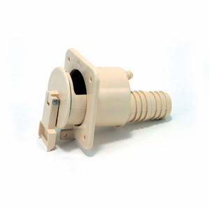 Valterra Fresh Water Inlet | For RV Fresh Water System | Gravity Fill, Barbed Inlet | Ivory Plastic Valterra Fresh Water Inlet | For RV Fresh Water System | Gravity Fill, Barbed Inlet | Ivory Plastic